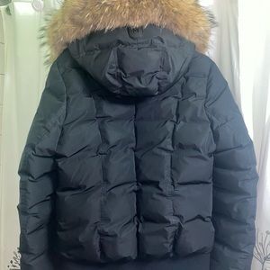 MACKAGE, XL, BLACK BOMBER COAT